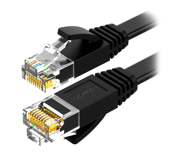 UGREEN Kabel RJ45 NW102 Cat.6 20m płaski czarny - 1513571 - zdjęcie